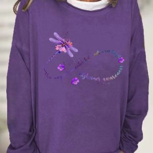 You May Not Remember But I Will Never Forget Alzheimer Awareness Casual Sweatshirt, Hoodies&Sweatshirts, Lilicloth.com
