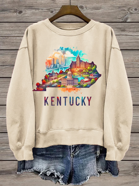 Women's Kentucky Flooding 2025 Unsinkable Casual Sweatshirt, Hoodies&Sweatshirts, Lilicloth.com