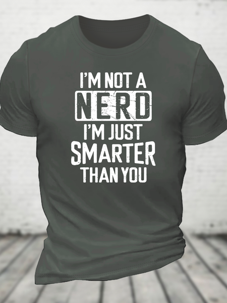Funny Nerd T-Shirt Smart Person Cotton T-Shirt, T-shirts, Lilicloth.com