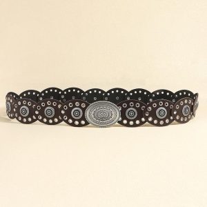 Boho Leather Oval Bel Vintage Wide Waist Belts for Dresses, women Belts, ChicMe catalog
