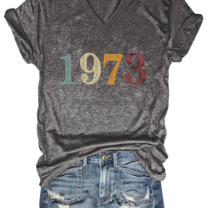 Women's Vote Like It's 1973 Print Casual T-Shirt, T-shirts, Lilicloth.com