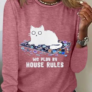 We Play By House Rules Long Sleeve Shirt, Long sleeves, Lilicloth.com