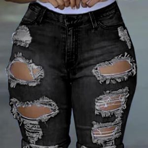 Ripped Pocket Design Denim Shorts, women Denim Shorts, ChicMe catalog