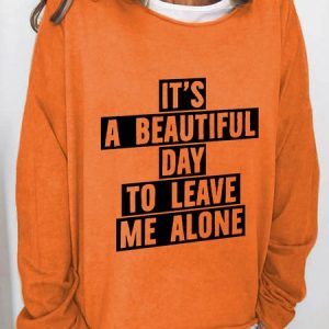 Leave Me Alone Casual Sweatshirt, Hoodies&Sweatshirts, Lilicloth.com