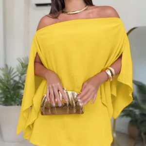 3 Pieces Off-Shoulder Multi-Ways Split-Sleeve Casual Shorts Set, women Two-piece Sets, ChicMe catalog