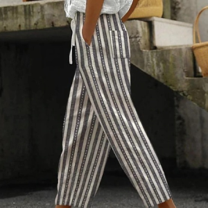 Casual Regular Fit Cotton Pants, Pants, Lilicloth.com
