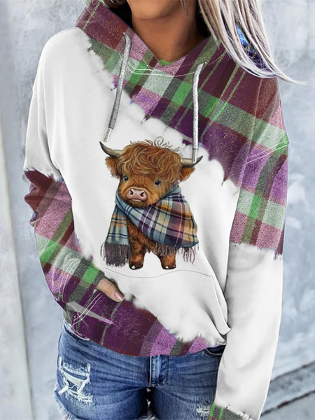 Women's Animal Spring/Fall Long Sleeve Casual Daily Hoodie, JustFashionNow Sweatshirts & Hoodies, color:Pink|size:5XL,