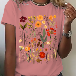 Subtle Anti-Trump Flowers Shirt (T-Shirt Or Long Sleeves), Anti-Maga Floral Tee, Fdt Merch, Feminist Gift Cotton T-Shirt, T-shirts, Lilicloth.com
