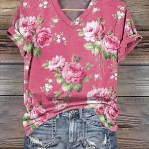 Casual Cotton Regular Fit T-Shirt, T-shirts, Lilicloth.com