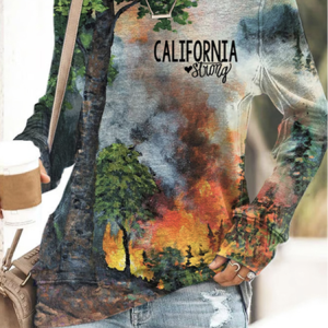 Women's Crew Neck Scenery Vintage Spring/Fall Long Sleeve Sweatshirt, JustFashionNow Sweatshirts & Hoodies, color:Green|size:5XL,