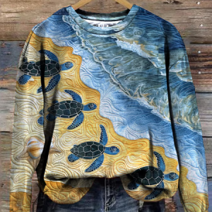Women's Turtle Sweatshirt, Hoodies&Sweatshirts, Lilicloth.com