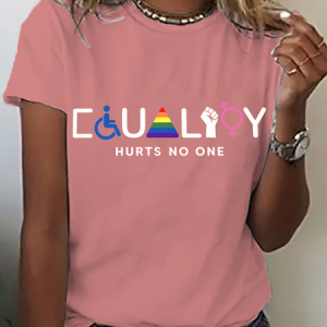 Equality Hurts No One Cotton T-Shirt, T-shirts, Lilicloth.com