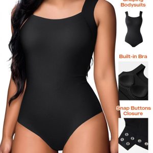 ChicMe ContourX U Neck Shapewear Built-in Bra Sleeveless High Strechy Slim Fit Tank Bodysuit, women Bodysuit, ChicMe catalog
