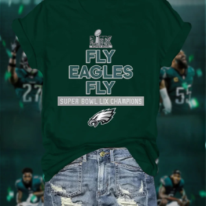 Fly Eagles Fly Football 2025 Champion T-shirt, T-shirts, Lilicloth.com
