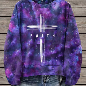 Women's Crew Neck Text Letters Printing Casual Spring/Fall Long Sleeve Sweatshirt, JustFashionNow Sweatshirts & Hoodies, color:Purple|size:XXL,