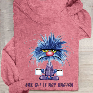 One Cup Is Not Enouch Sarcastic Summer Animal  Long sleeve Shirt, Long sleeves, Lilicloth.com