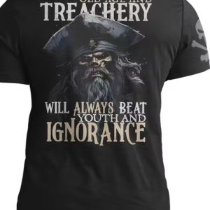 Men's Casual Henley Short Sleeve T-Shirt-Old Man: Treachery, T-shirts, Lilicloth.com