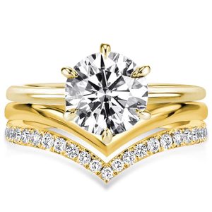 bridal sets - Italo Hidden Halo Round Cut Engagement Rings Sets Bridal Set, Italo jewelry - Online Catalog