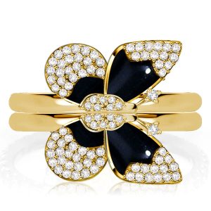 dancing butterfly - Italo Dancing Butterfly Engagement Ring Set For Women, Italo jewelry - Online Catalog