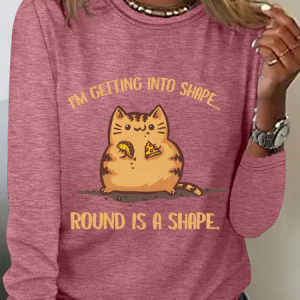 I'm Getting Into Sampe Round Is A Shape. Long Sleeve Shirt, Long sleeves, Lilicloth.com