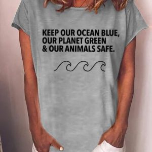 Women's Short Sleeve Tee T-shirt Summer Letter Cotton-Blend Crew Neck Going Out Casual Top, JustFashionNow T-Shirts, color:Grey|size:3XL,