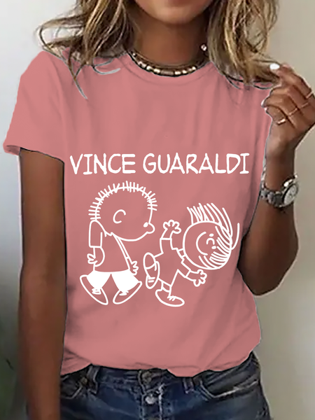 Vince Guaraldi Cotton T-Shirt, T-shirts, Lilicloth.com - Image 2