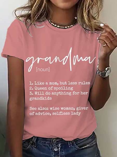 Grandma Definition Cotton T-Shirt, T-shirts, Lilicloth.com