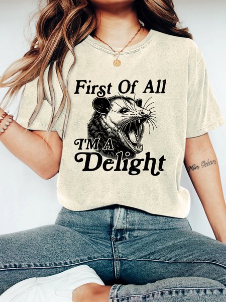 First of All I'm a Delight Vintage Distressed Shirt, T-shirts, Lilicloth.com - Image 2