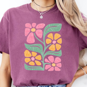 Subtle Fuck Trump Flower Tee, Progressive Liberal Flower T-shirt, T-shirts, Lilicloth.com
