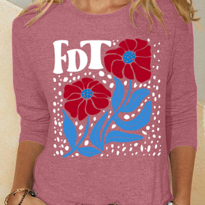 Fdt Shirt Anti Maga Shirt Feminism Casual Long Sleeve Shirt, Long sleeves, Lilicloth.com