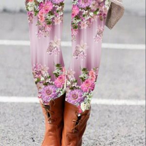 Floral Print Leggings, Leggings, Lilicloth.com
