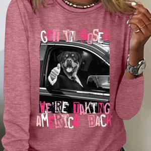 Get In Loser We're Taking America Back Long Sleeve Shirt, Long sleeves, Lilicloth.com