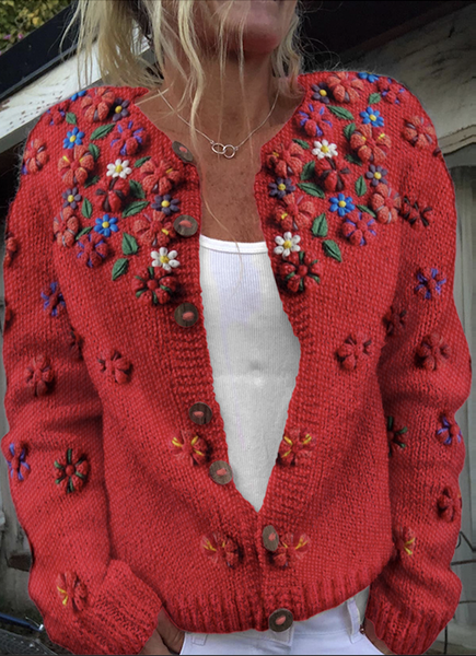 Casual Knitted Sweater, Cardigans, Lilicloth.com - Image 3