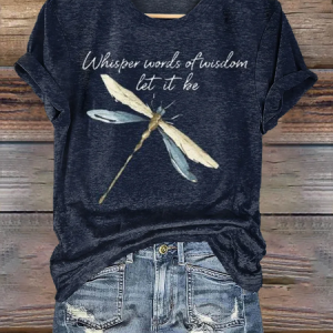 Casual Animal Crew Neck Short Sleeve T-shirt, T-shirts, color:Purplish blue|size:4XL, catalog Noracora shop