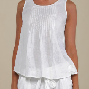 Linen Casual Plain linen-cotton Tank Top, Tank Tops & Camis, Roselinlin - Online Catalog