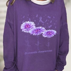 Dementia Awareness Casual Sweatshirt, Hoodies&Sweatshirts, Lilicloth.com