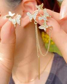 1pcs Butterfly Tassel Ear Cuff Earrings, women Earrings, ChicMe catalog
