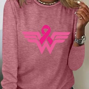 Breast Cancer Woman Long Sleeve Shirt, Long sleeves, Lilicloth.com