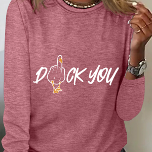 Duck You Long Sleeve Shirt, Long sleeves, Lilicloth.com