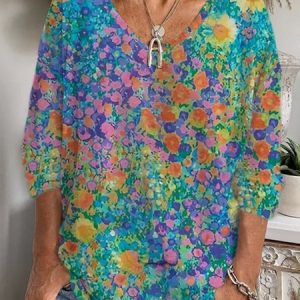 Loose Casual T-Shirt, Long sleeves, Lilicloth.com