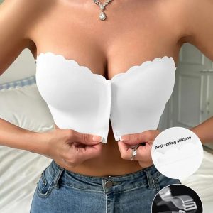 Front Closure Bandeau Strapless Balette Non-Slip Padded Wireless Tube Top Bra, women Bras & Bralettes, ChicMe catalog
