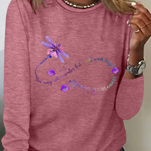 You May Not Remember But I Will Never Forget Alzheimer Awareness Casual Long Sleeve Shirt, Long sleeves, Lilicloth.com