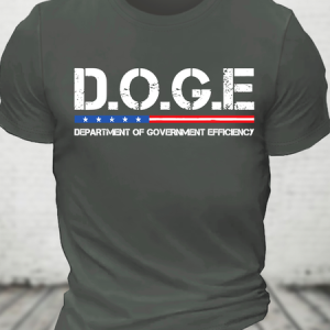 D.O.G.E. Government Department Efficiency Cotton T-Shirt, T-shirts, Lilicloth.com