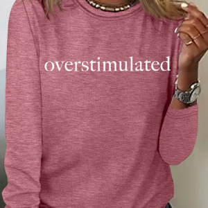 Overstimulated Casual Long Sleeve Shirt, Long sleeves, Lilicloth.com