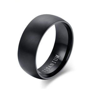 rings - Italo Simple Classic Titanium Steel Men's Wedding Band, Italo jewelry - Online Catalog