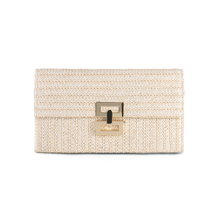 Vacation Straw Clutch Bag, Bags, color:Off White|size:One-size, Stylewe