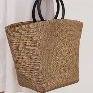 Vacation Straw Bag, Bags, color:Camel|size:One-size, Stylewe