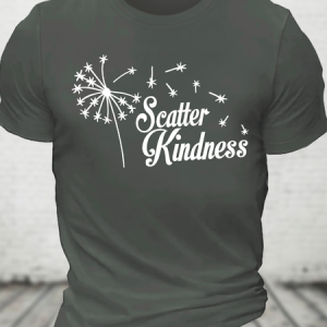 Scatter Kindness Wildflowers Cotton T-Shirt, T-shirts, Lilicloth.com