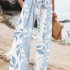 Casual Plants Long Pant, Pants, color:As Picture|size:4XL, catalog Noracora shop