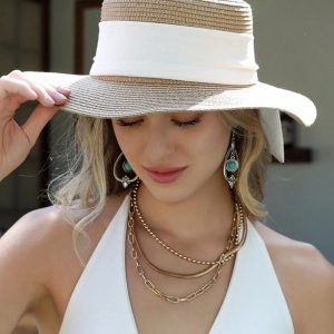 Wide Brim Straw Hat Beach Vacation Foldable Floppy Sun Hat, women Hats, ChicMe catalog